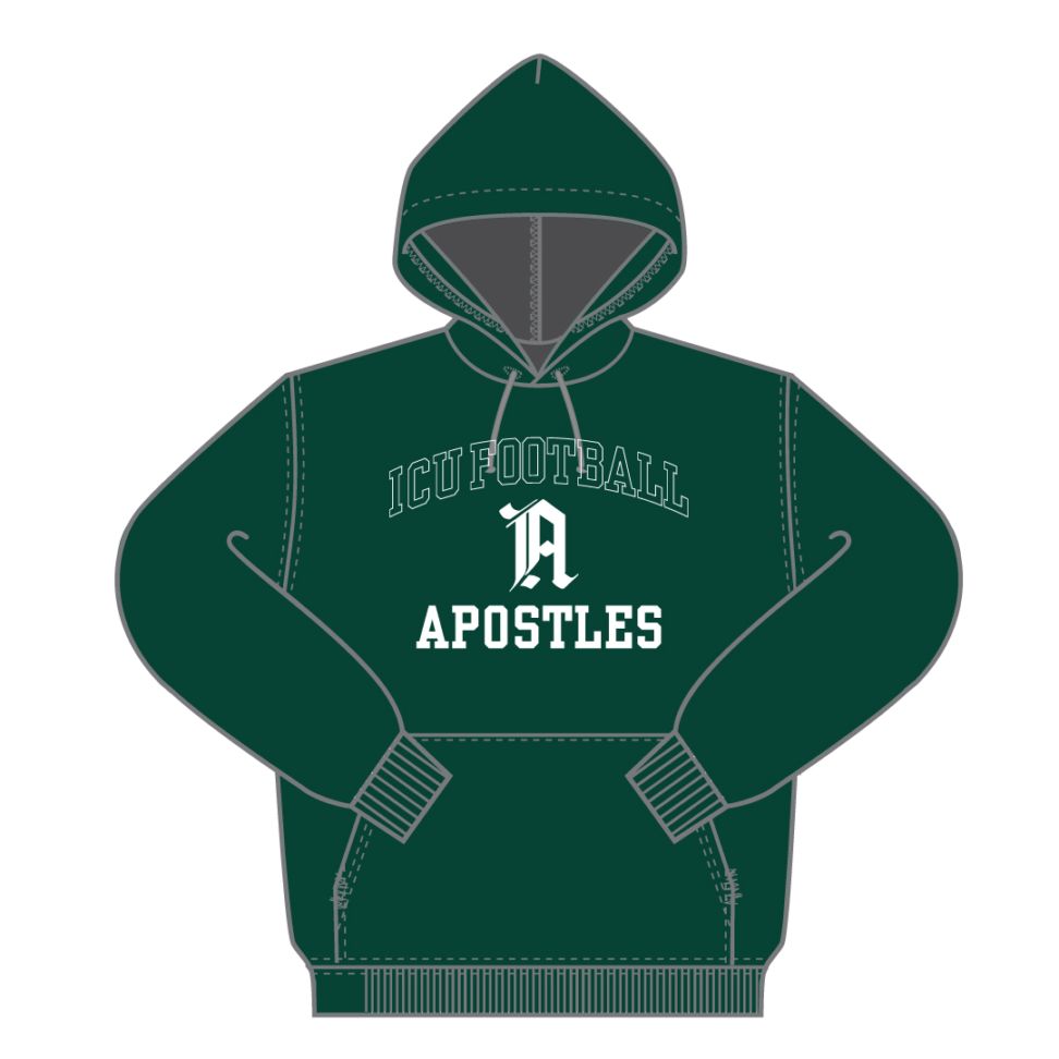 ICU Apostles グリーンプルオーバーパーカー