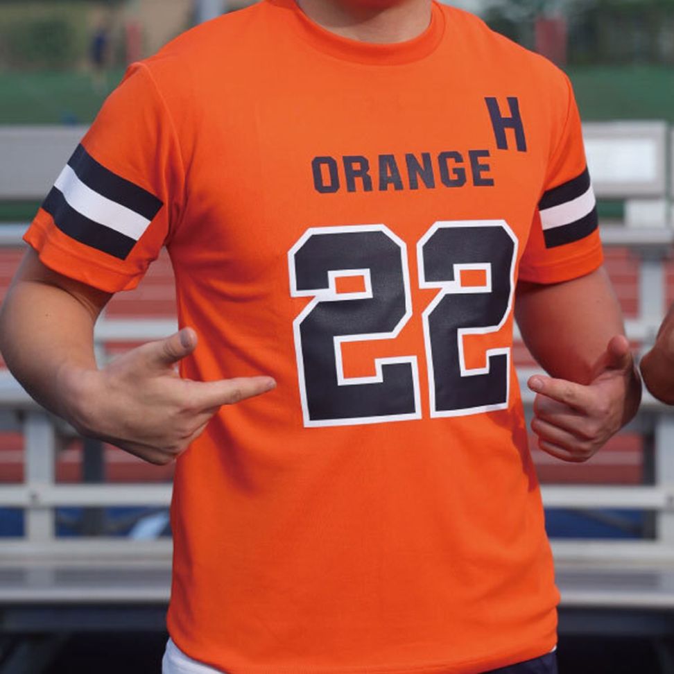 ナンバリング】法政大学オレンジ オリジナルユニフォームTシャツ