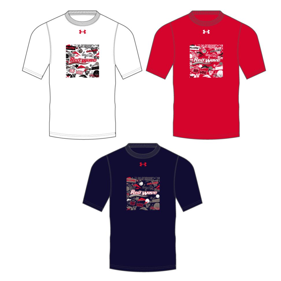 富士通レッドウェーブ 2025-26シーズン UA グラフィックデザイン TEE