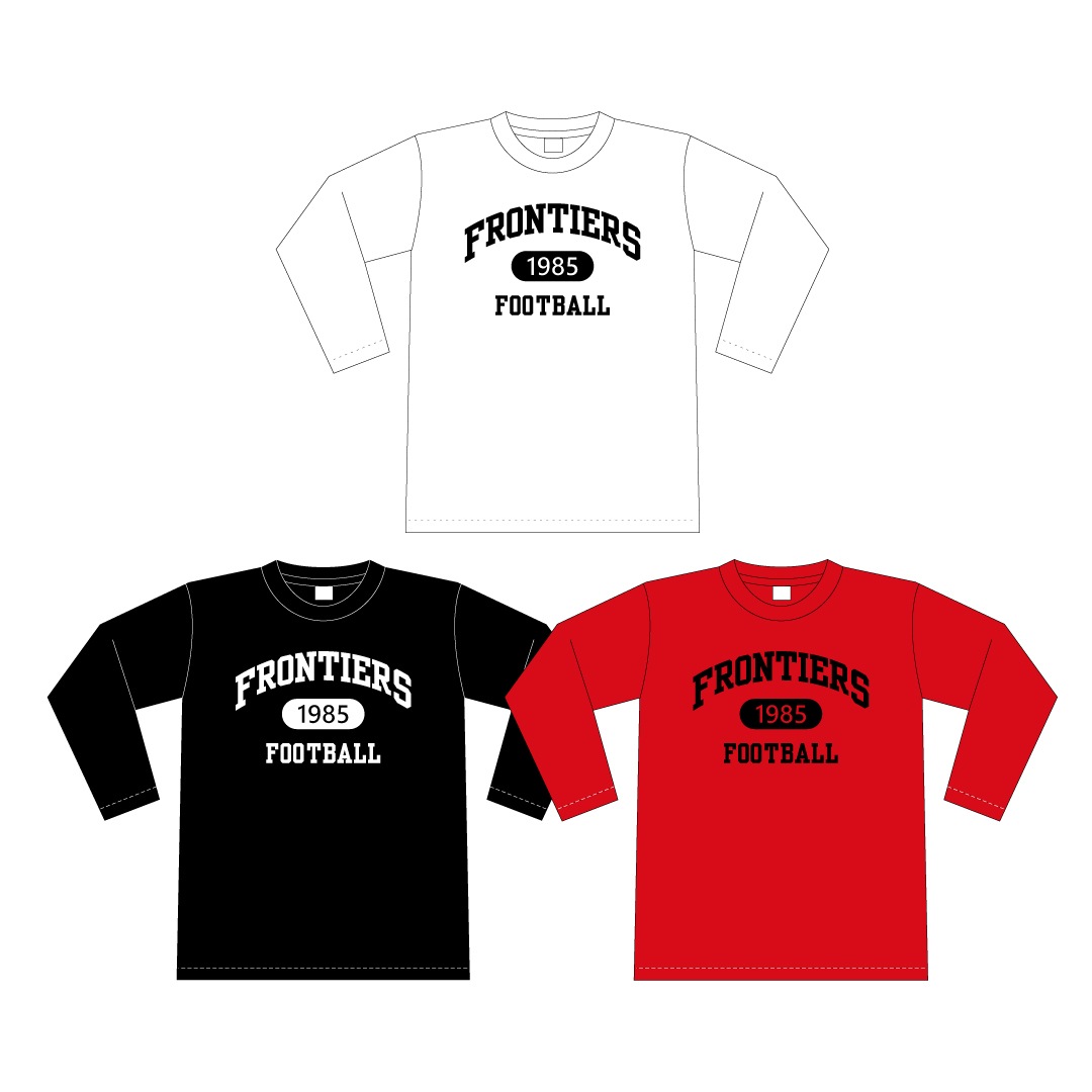 富士通フロンティアーズ カレッジ風ロゴ ドライロングTEE