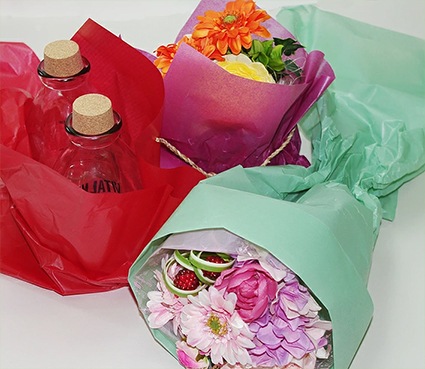 紙の広場】【50枚入り 】カラーワックスペーパー 薄口 75cm