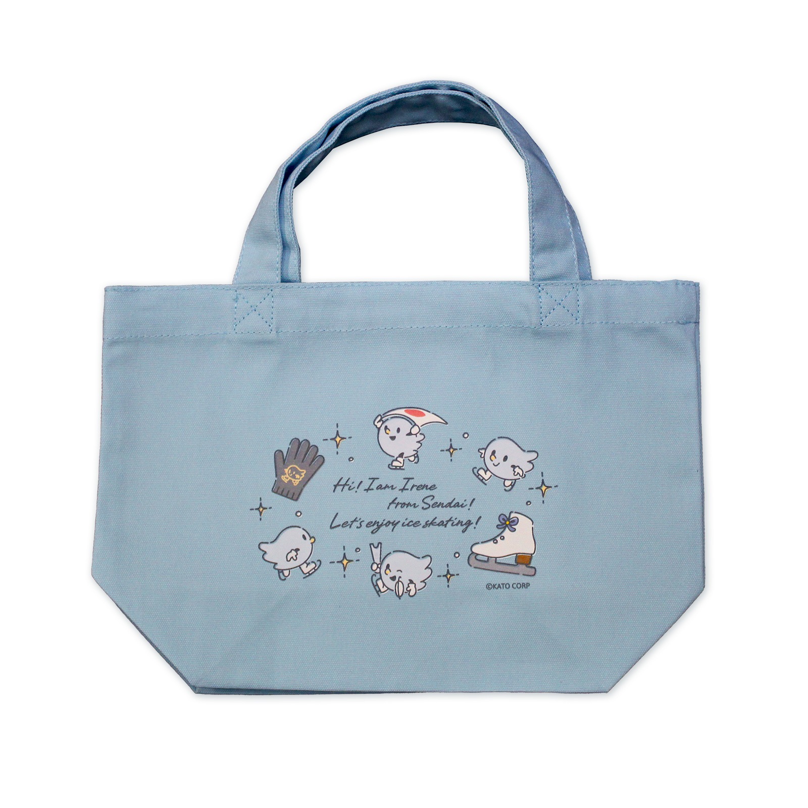 �������ߤ������Υ����ȡ���  Irene Light blue lunch tote bag