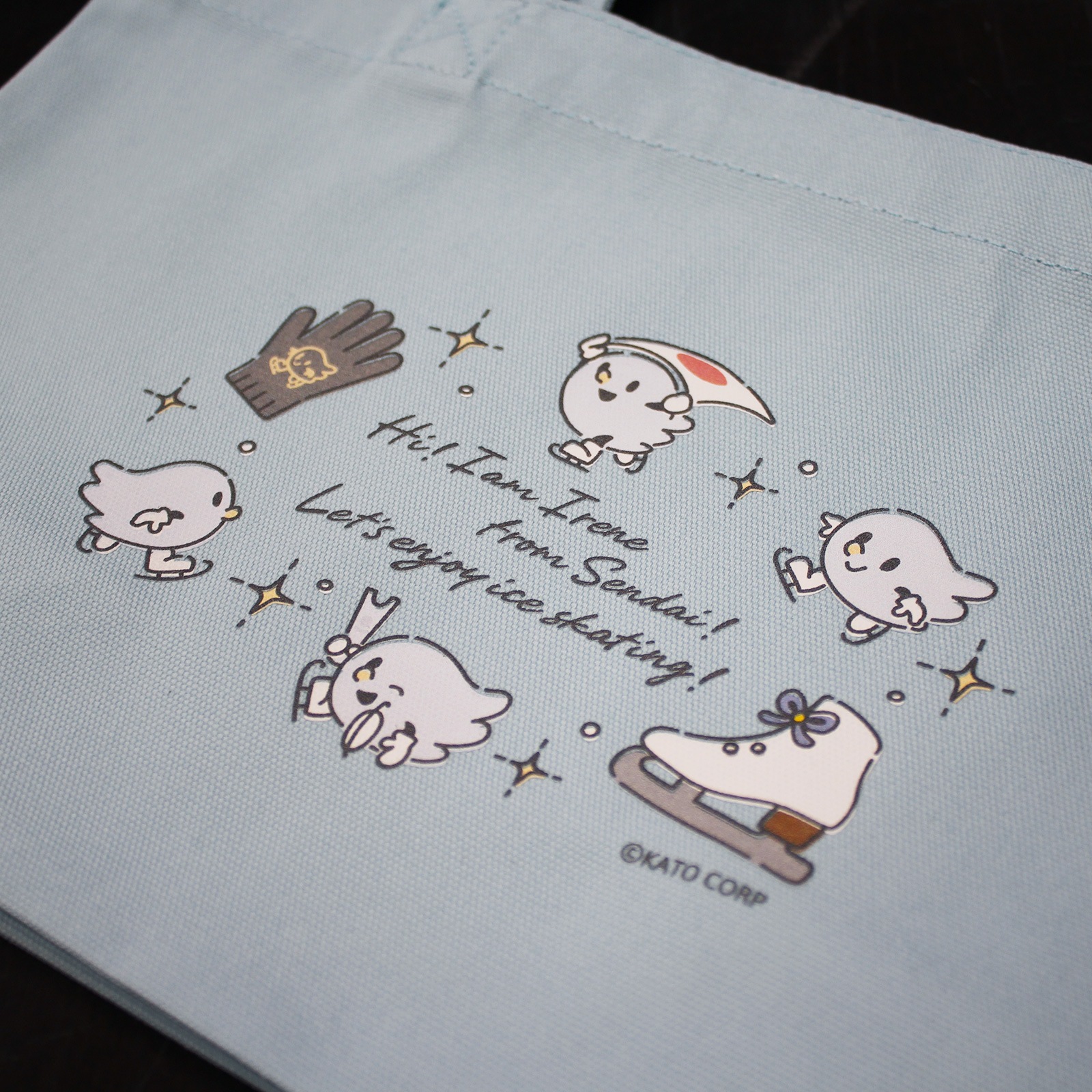 �������ߤ������Υ����ȡ���  Irene Light blue lunch tote bag