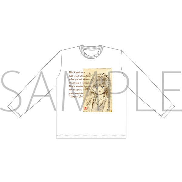 魔法のスターマジカルエミ ロングスリーブTシャツ sepia