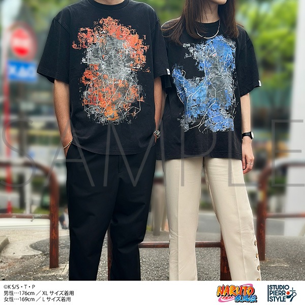 希少　ナルト ビンテージTシャツ XL ナルト&サスケ NARUTO-ナルト- 疾風伝 スタジオぴえろスタイル ヴィンテージ風Tシャツ