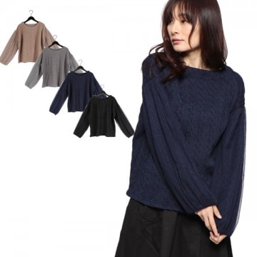オーバーチュールスリーブプルオーバー|トップス|レディース