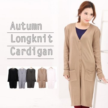 ポッケ付きロングカーディガン|トップス|レディース