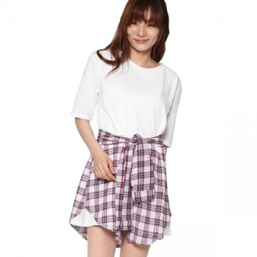 重ね着風ワンピース|ワンピース・ドレス|レディース