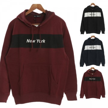 裏起毛プリント入りプルパーカーラインロゴ|トップス|メンズ