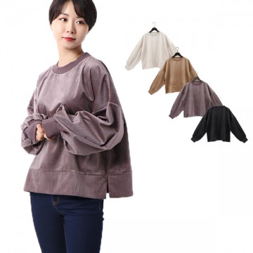 カットコーデュロイプルオーバー|トップス|レディース