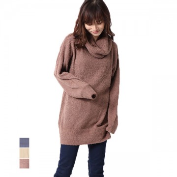 ボアモールオフタートルネックワンピース|ワンピース・ドレス|レディース