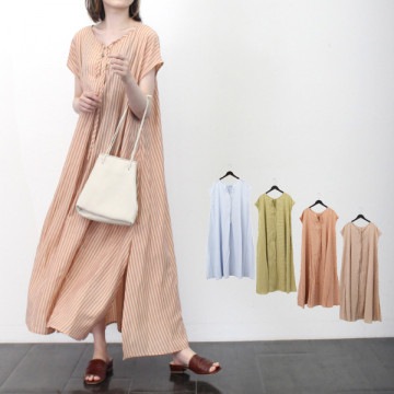 先染めストライプ2WAYワンピース|ワンピース・ドレス|レディース