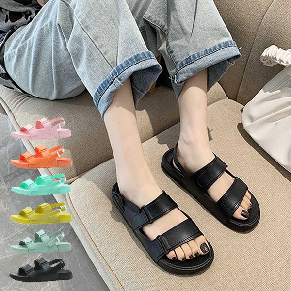 【美品】 SLIPPER / ダブルストラップ サンダル　サイズ６ B.C STOCK シューズ ダブルストラップサンダル レディース