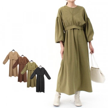 ピーチ起毛セットアップワンピース|ワンピース・ドレス|レディース