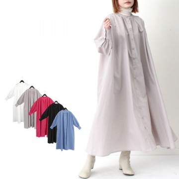 ブロードギャザーワンピース|ワンピース・ドレス|レディース