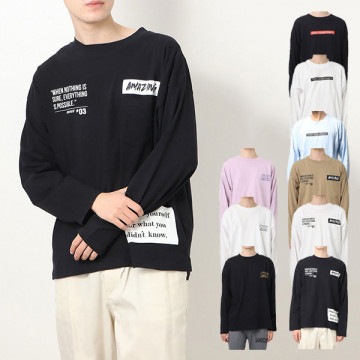 ビッグシルエットプリントロングTシャツ|トップス|メンズ