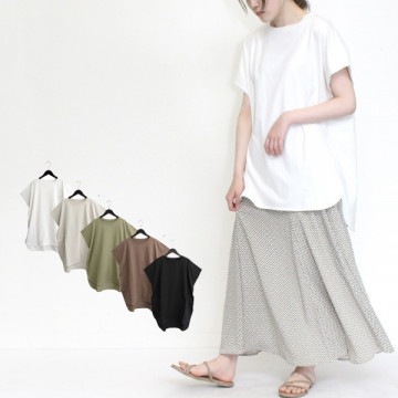 CPB天竺タックチュニックTシャツ|トップス|レディース