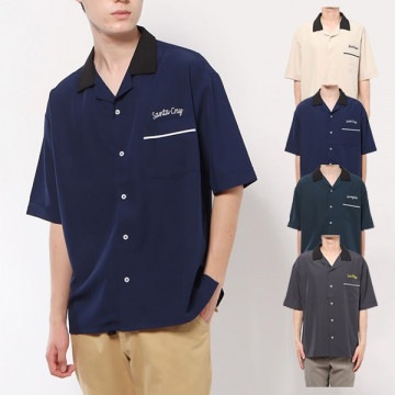 ポリPUボーリングシャツ