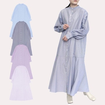 先染めストライプマーメイドワンピース|ワンピース・ドレス|レディース