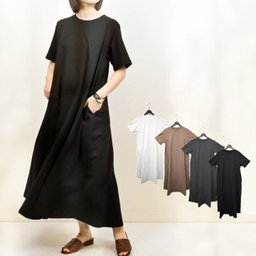 CPB天竺半袖フレアワンピース|ワンピース・ドレス|レディース