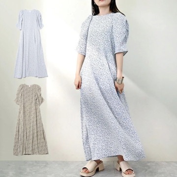 小花柄マキシワンピース|ワンピース・ドレス|レディース