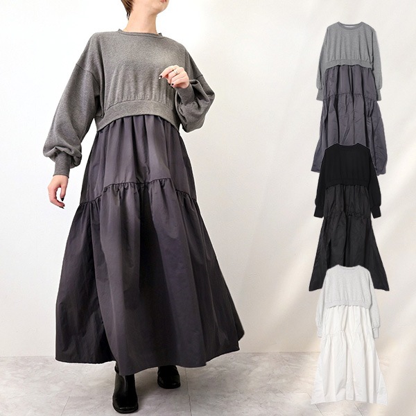 タグ付き 22aw ウラジョンソン ドッキングワンピース 軽 0 