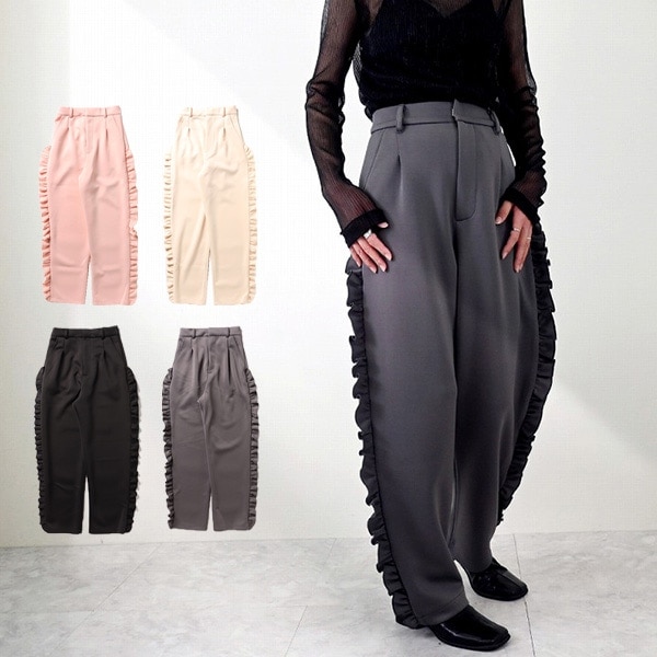 パンツ サイドフリルパンツ レディース : ZOZOTOWN Yahoo!店