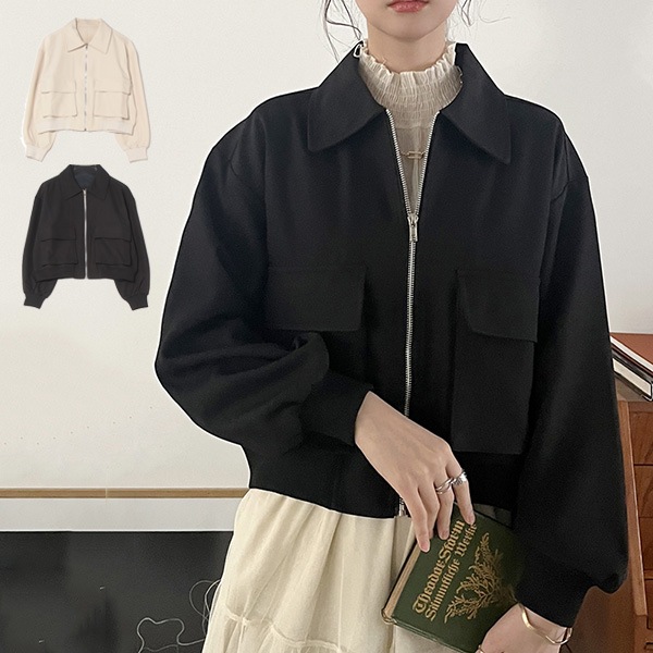 ビッグポケットジップブルゾン | レディース,アウター,ジャケット