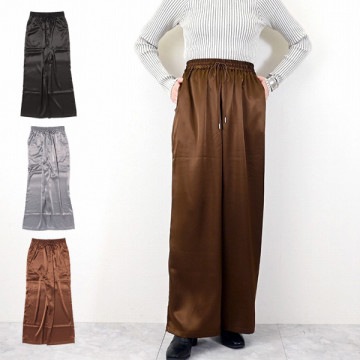 サテンラフパンツ|パンツ|レディース