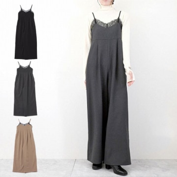 レースキャミオールインワン|ワンピース・ドレス|レディース