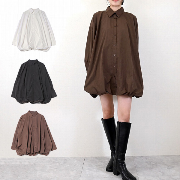 Nタフタバルーンヘムミニワンピース | レディース,ワンピース・ドレス