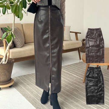 フェイクレザータイトスカート|スカート|レディース