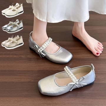 パールストラップパンプス|シューズ|レディース