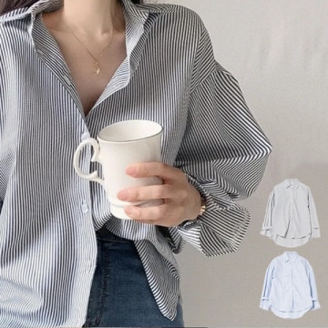 ストライプシャツ|トップス|レディース