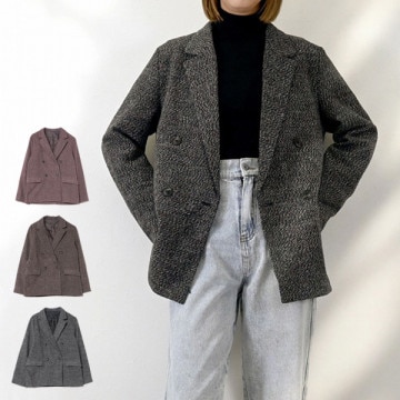 ツイードテーラードジャケット|アウター|レディース