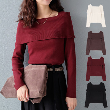 オフショルニットトップス|トップス|レディース