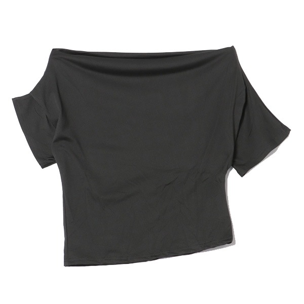 新品未使用⭐︎美品m-i-d ショルダータックカットソー黒　34 長袖ロングカットソー（LOC） |ファッション通販のDHC
