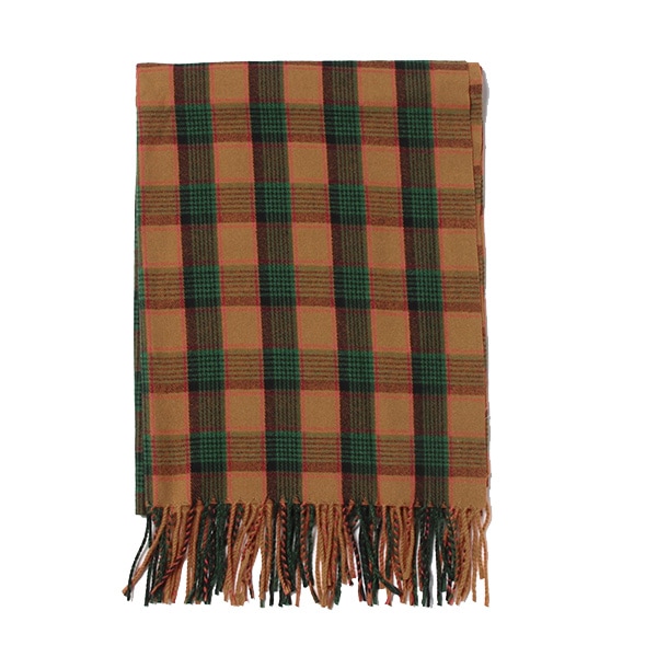 チェック柄フリンジ大判ストール | レディース,小物,マフラー