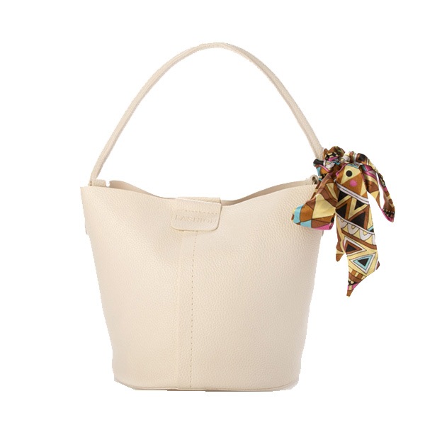 水玉スカーフ付き♪2wayショルダーバッグ、シルバー、新品  