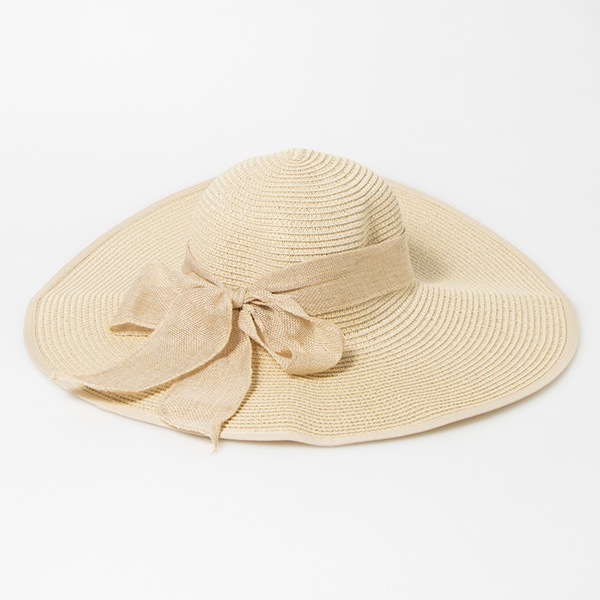 リボン付きツバ広ストローハット | レディース,小物,帽子 - STYLEBLOCK