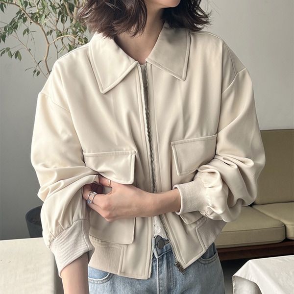 ジャケット ブルゾン ビッグポケットスタンドネックブルゾン レディース mcqgkd0193-01.jpg