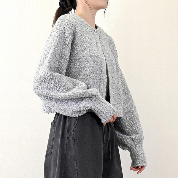 ニットクロップドカーディガン | レディース,トップス