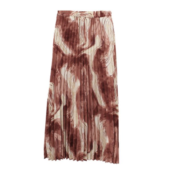 ジョーゼットマーブル柄プリーツスカート | レディース,スカート