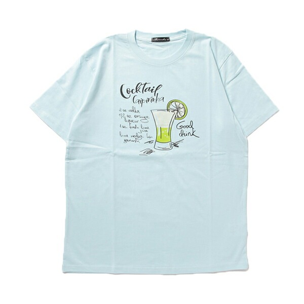 半袖イラストプリントTシャツ(カクテル) | メンズ,トップス