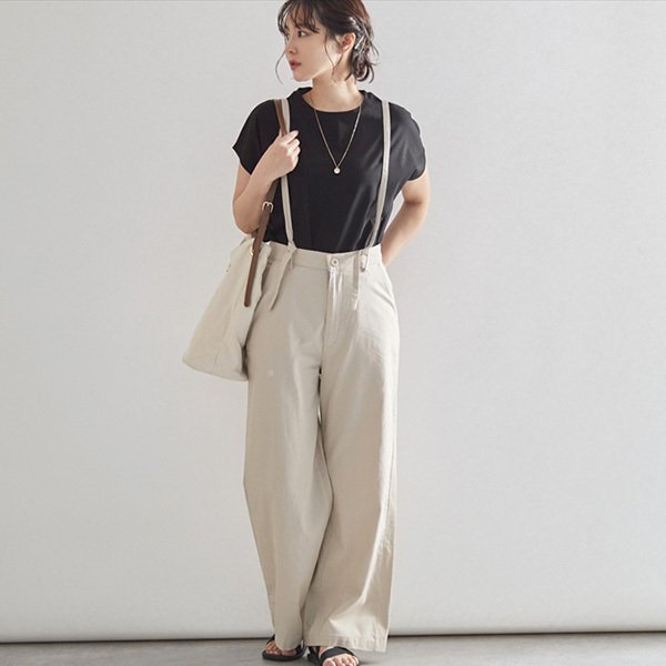 極美品 17SS⭐️ワイズ サスペンダーロングスカート コットンリネン 1サイズ 極美品 17SS⭐️ワイズ サスペンダーロングスカート コットン