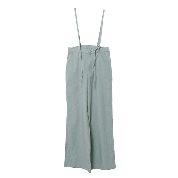 極美品 17SS⭐️ワイズ サスペンダーロングスカート コットンリネン 1サイズ 極美品 17SS⭐️ワイズ サスペンダーロングスカート コットン