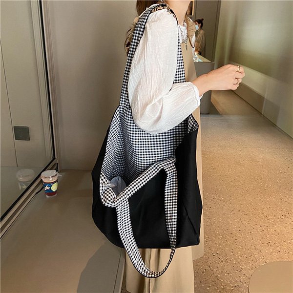 サイコベアギンガムチェック柄バッグ肩がけTYPE
