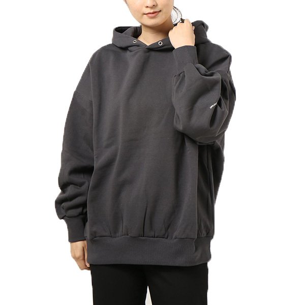 papier ブロックンパーカー　ネイビー Hatsunex “MITERU” Zip upパーカー（モノクロブラック） | HATSUN