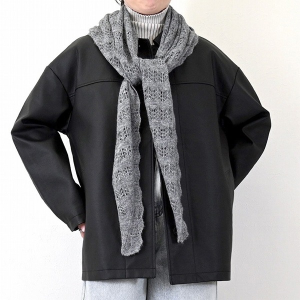 ニットクロシェ編みスカーフ | レディース,小物,マフラー - STYLEBLOCK