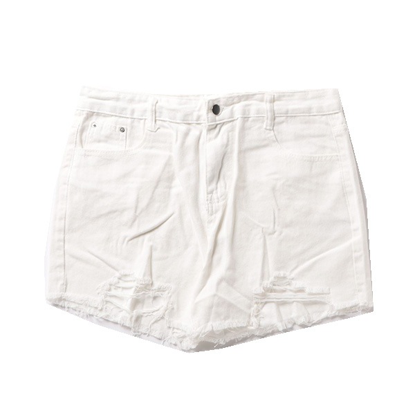 miniministore ダメージ加工デニムショートパンツ 韓国風